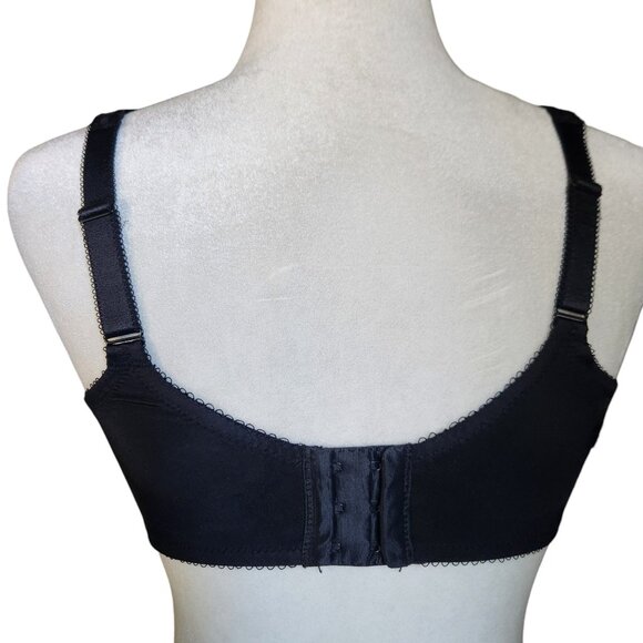 Wacoal Bodysuede Underwire Ultra Full Coverage Bra Black Women's Size 36C - Picture 2 of 13